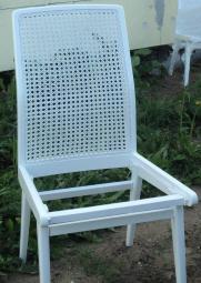 krzesło z siatkowym oparciem